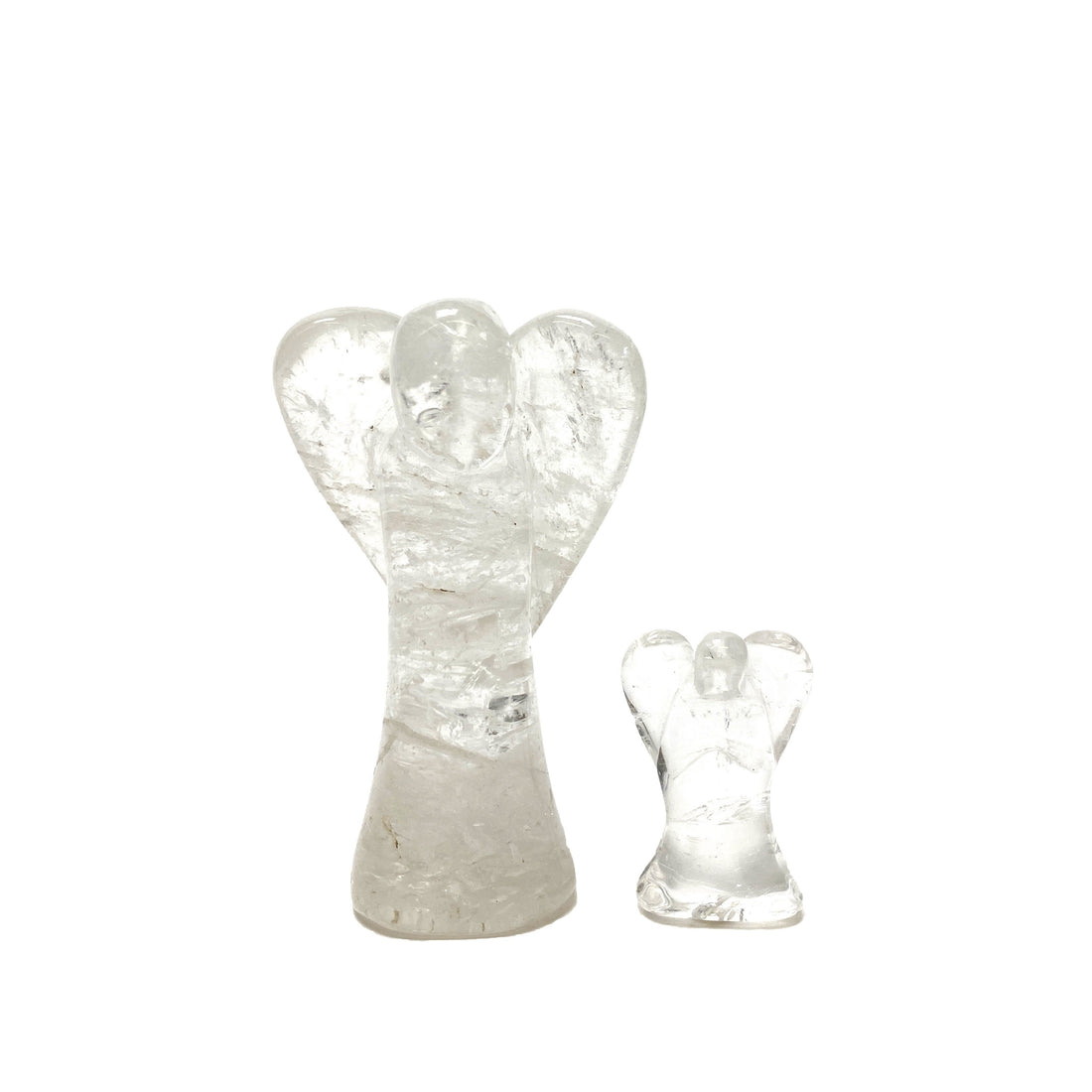 Clear Quartz Carved Angel Quartz Crystals 