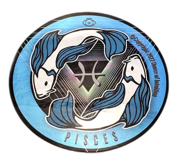HOI Holographic Pisces Sticker Paintings & Art Pieces House of Intuition 