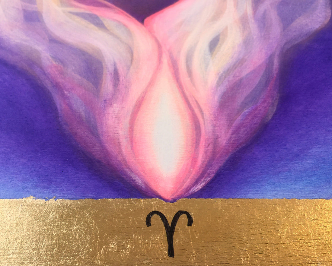 Aries Zodiac Original Painting and Print by Tashina Suzuki Paintings & Art Pieces House of Intuition 
