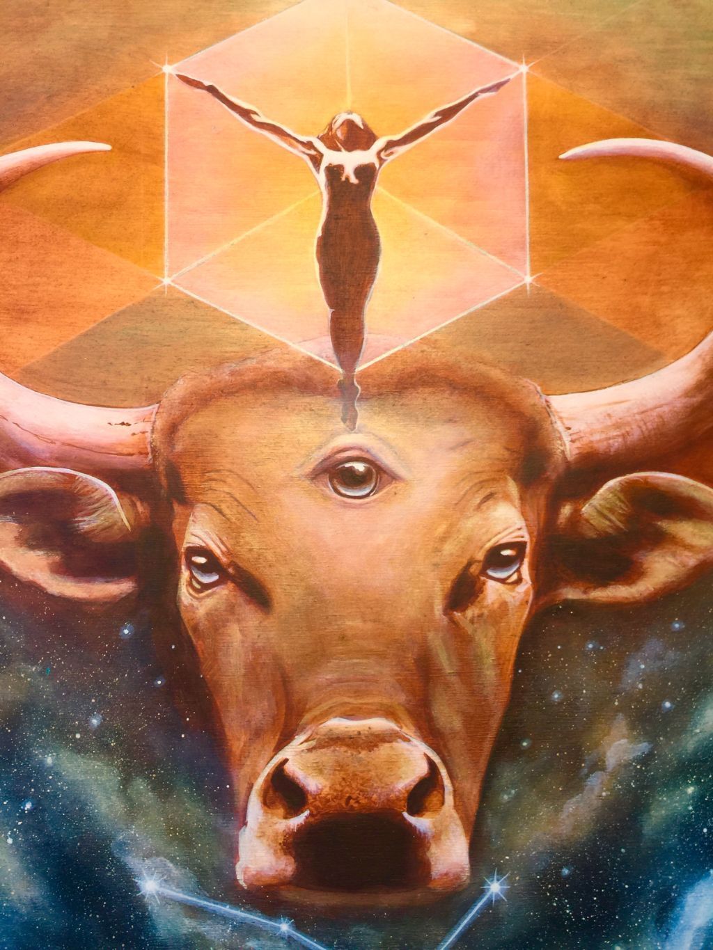 Taurus Zodiac Original Painting and Print by Tashina Suzuki Paintings & Art Pieces House of Intuition 