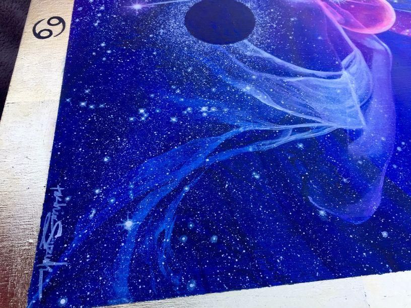 Cancer Zodiac Original Painting and Print by Tashina Suzuki Paintings & Art Pieces House of Intuition 