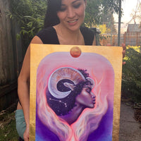 Aries Zodiac Original Painting and Print by Tashina Suzuki Paintings & Art Pieces House of Intuition 