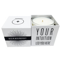 "BLESS ME with PROSPERITY" Affirmation Soy Candle BLESS ME - Affirmation Candles House of Intuition 