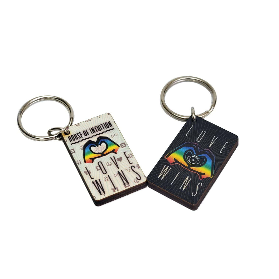 Love Wins Keychain (Limited Edition in White) keychain House of Intuition 