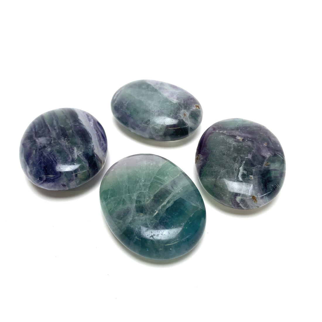 Fluorite Rainbow Pillow Stones Fluorite Crystals 