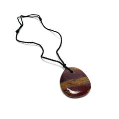 Mookite Jasper Nylon Cord Necklace Necklaces Crystals A. $18.00 