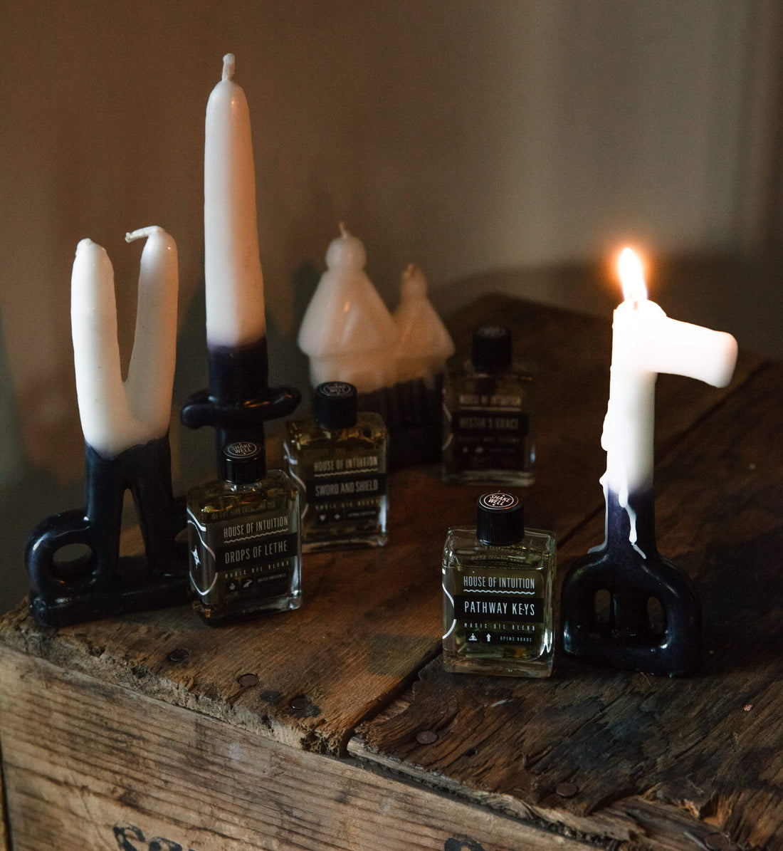 "Be My Temple" Symbol Shape Candle Kit (with Hestia's Grace Anointing Oil) Symbol Shape Candle House of Intuition 