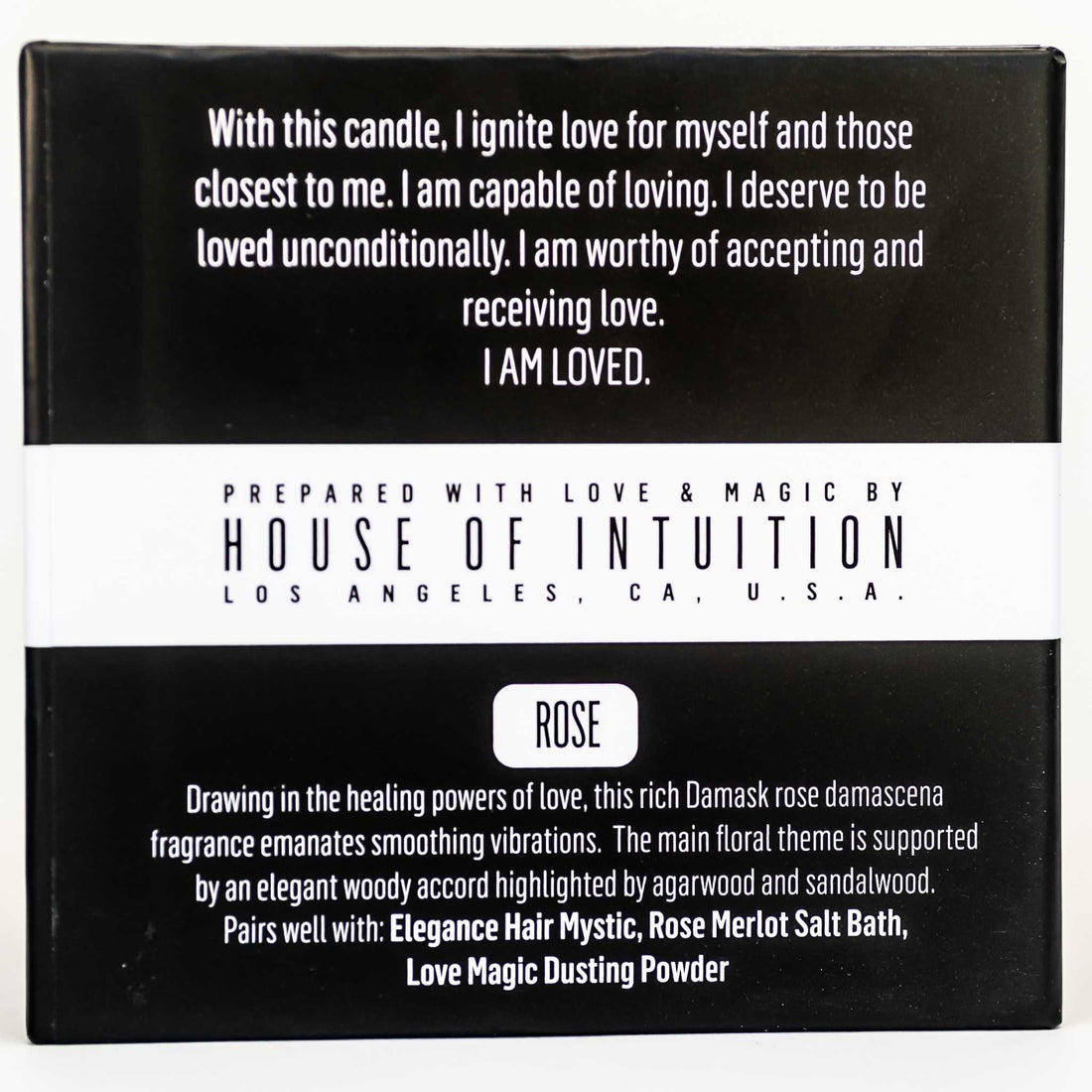 I AM Loved - Affirmation Soy Candle I AM - Affirmation Candles House of Intuition 