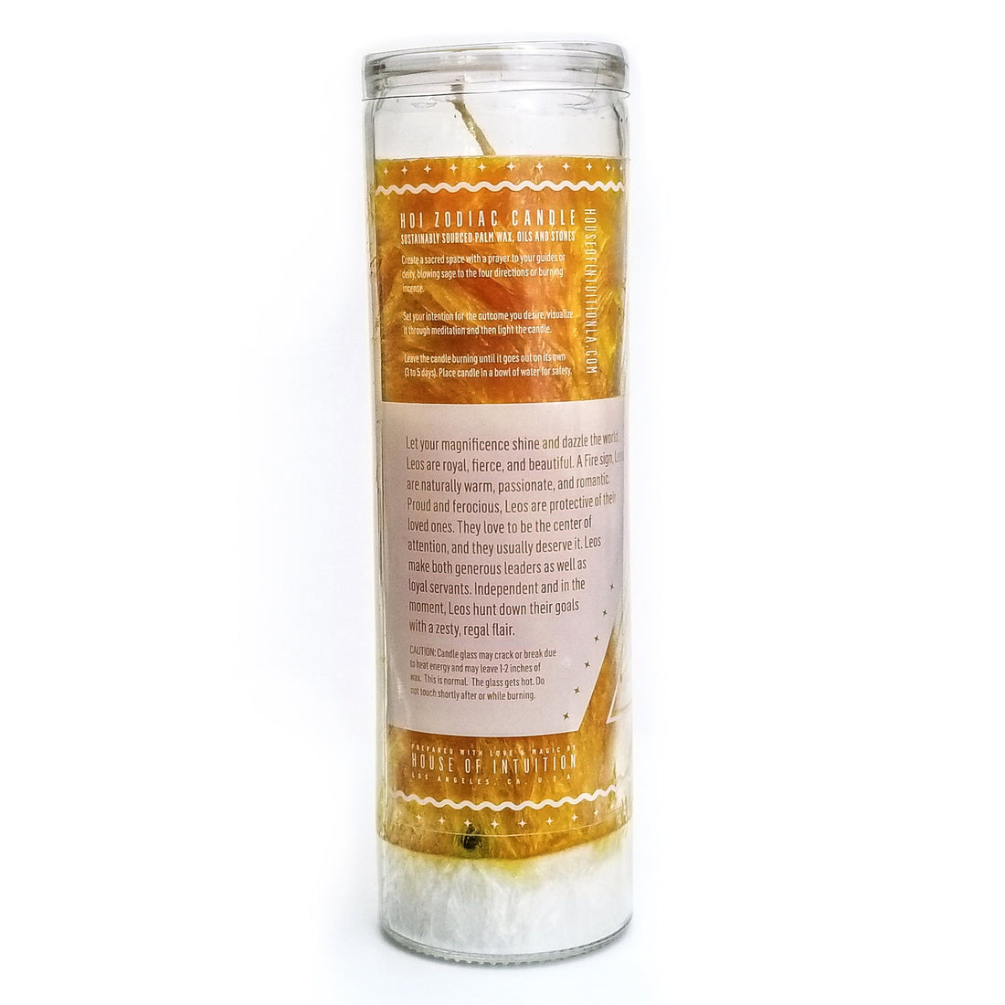 HOI Leo Zodiac Candle Zodiac Candles House of Intuition 