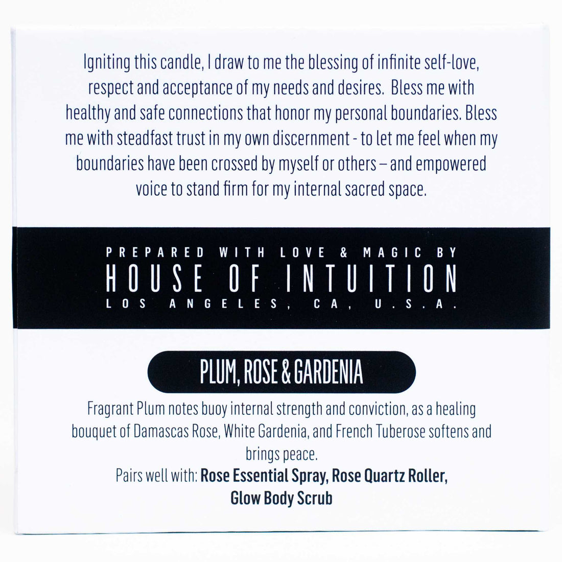 "BLESS ME with LOVE FOR THYSELF" Affirmation Soy Candle BLESS ME - Affirmation Candles House of Intuition 