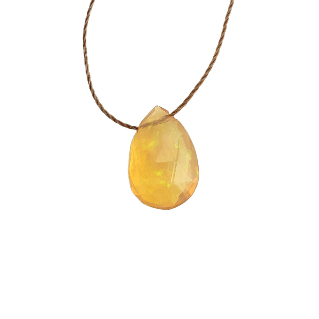 Fire Opal Teardrop Necklace (I AM PASSION) - ONLINE ONLY EXCLUSIVE Teardrop Necklace House of Intuition 