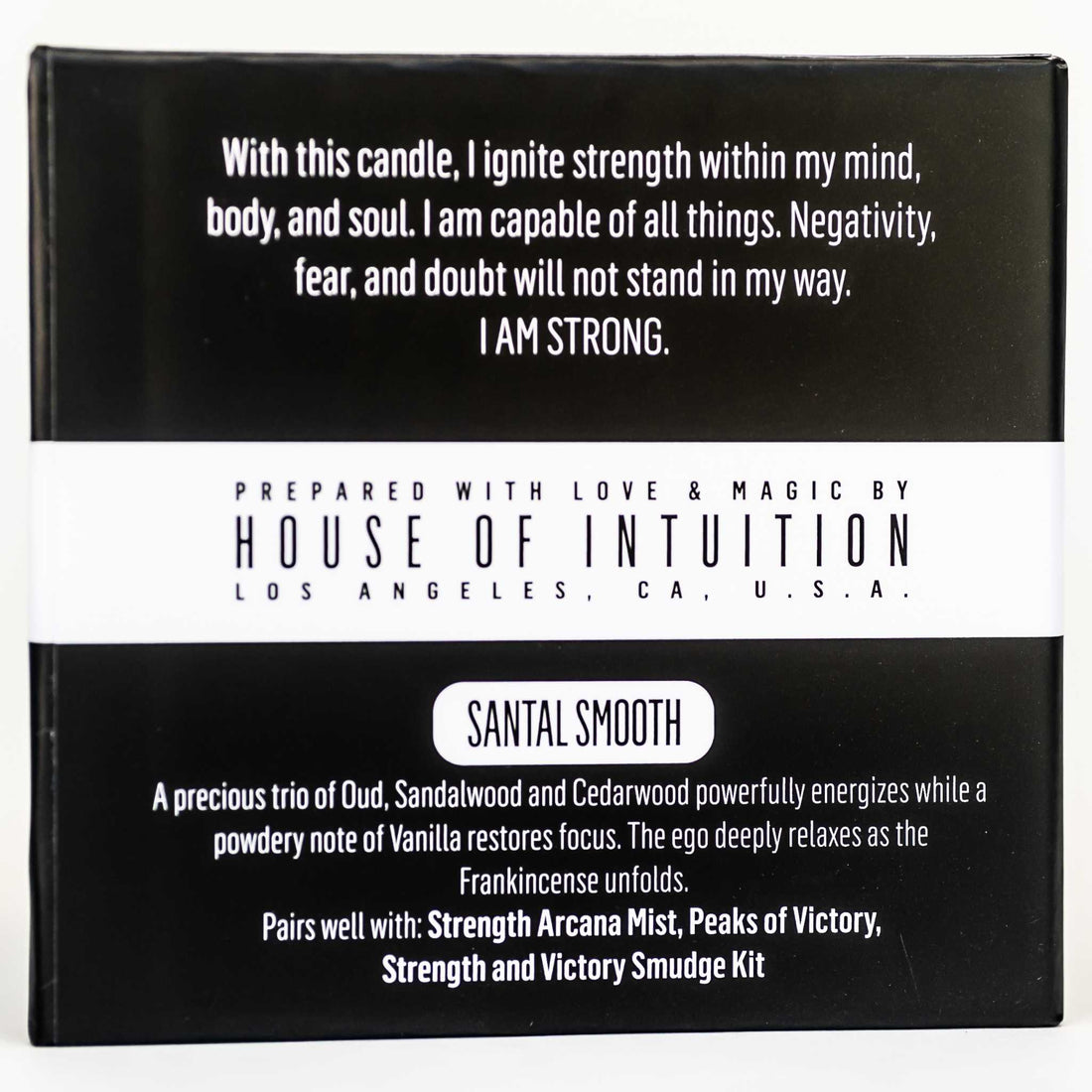 I AM Strong - Affirmation Soy Candle I AM - Affirmation Candles House of Intuition 